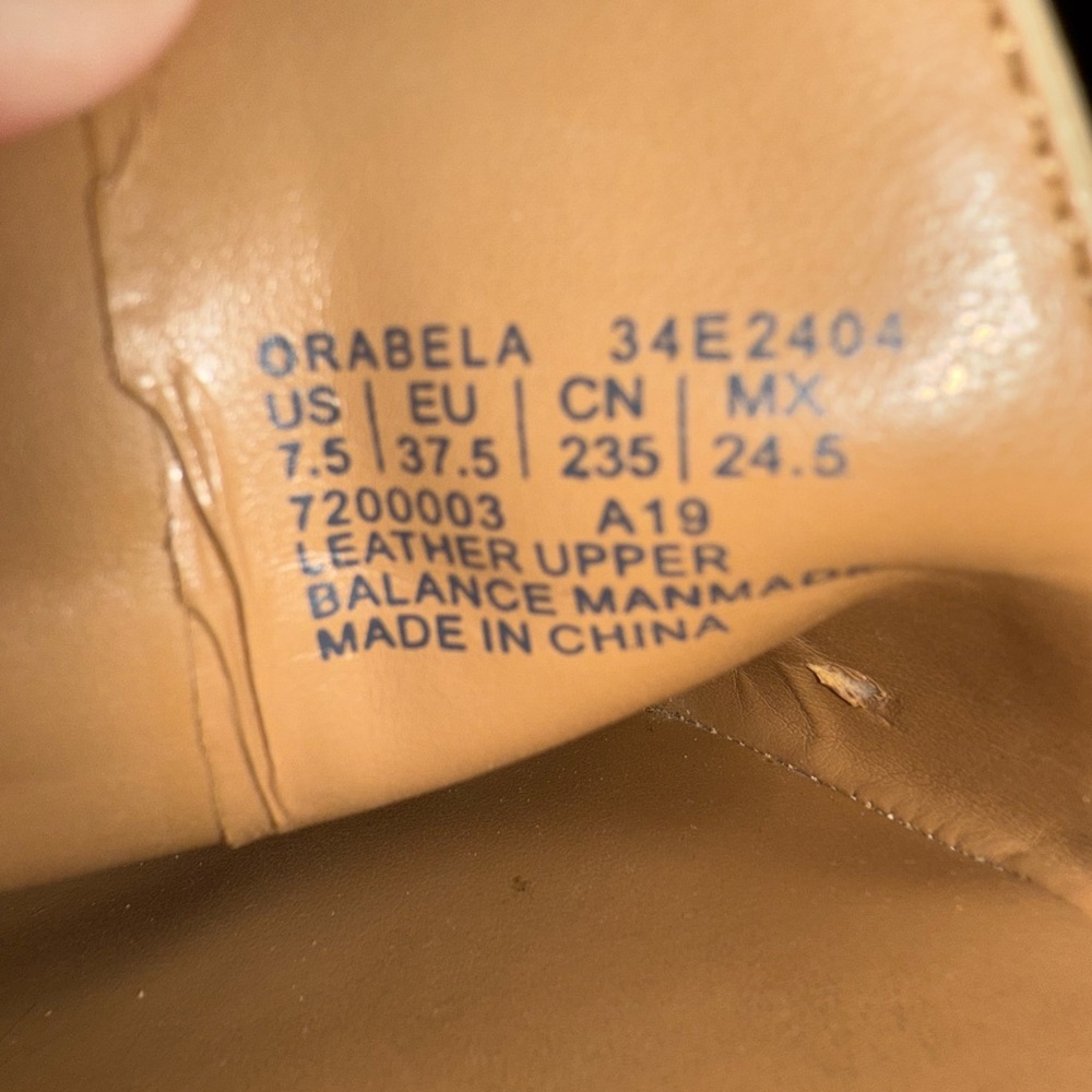 Calvin Klein Blush Pink Leather Loafers - Picture 3 of 4